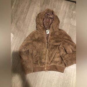 Ci Sono Tan faux fur bomber Jacket M